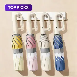 Kids Auto Portable Buckle Umbrella - 8 Ribs, Windproof Waterproof, Rain & Sun Dual Use