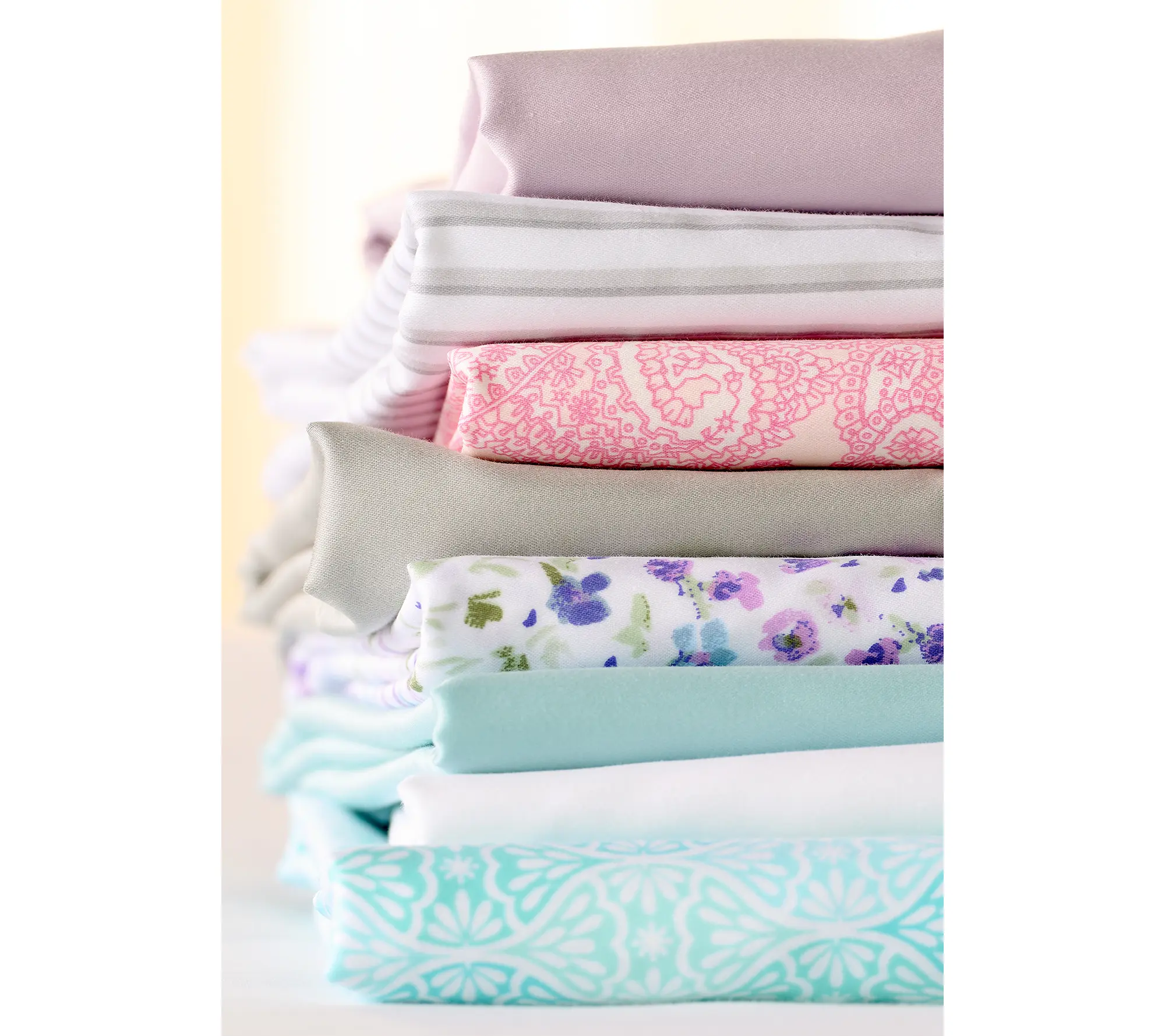 Home Reflections 1200TC Cotton Blend Sateen Sheet Set Pillowcases Durable Fabric Silky Satin Bedding Home Reflections 1200TC Cotton Blend Sateen Sheet Set Pillowcases Durable Fabric Silky Satin Bedding