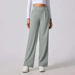 Women's high -waisted jeans boyfriend loose straight casual jeans leggings yoga legging