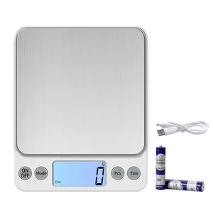 Larger Size Food Weight Grams and OZ, 10kg/1g for Cooking Baking, High with LCD Display