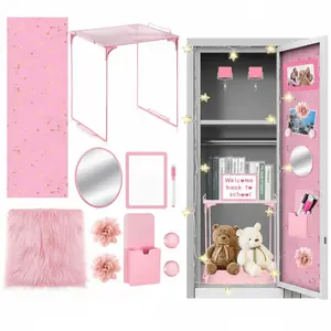 School Locker Accessories First Day of School Essential with Locker Magnetic Wallpaper Mirror Rug Shelf Organizer Whiteboard Marker Pen Holder Magnets Other Accessories