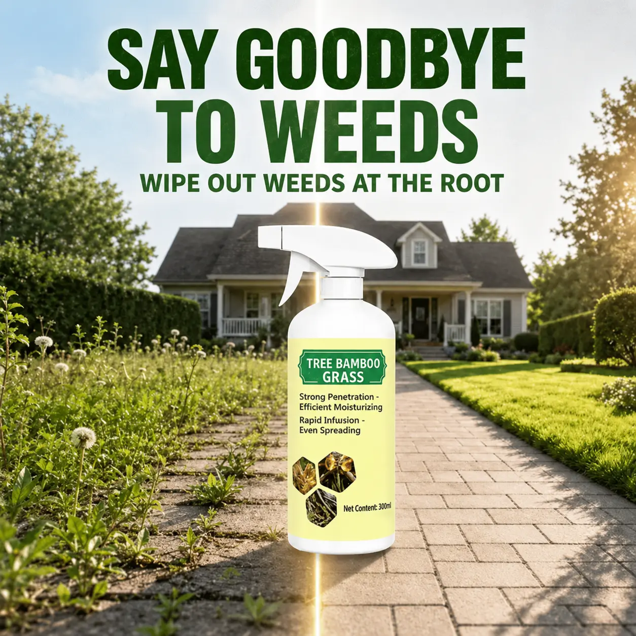 2026 Sale Natural Weed & Grass Control Solution, Fast-Acting Formula for Managing Unwanted Weeds and Grass in Gardens, Lawns, Driveways, Patios & Walkways, Easy-to-Use Outdoor Plant Care Product for Home and Yard Maintenance