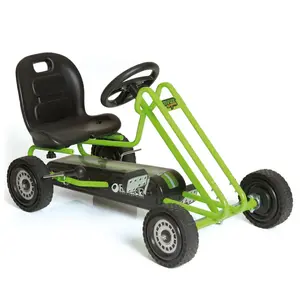 hauck Ergonomic Pedal Ride On Go Kart Toys for Boys and Girls Ages 4 to 8, Green