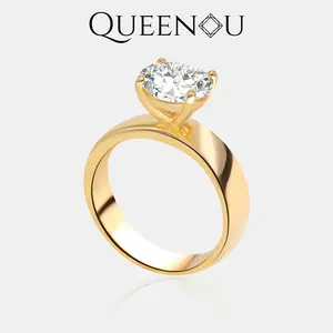 【925-CS】Promotional Event Coronation of Love 2CT Cubic ziconia/Synthetic Moissanite Ring