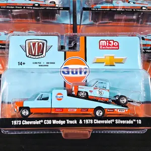 M2 Machines 1:64 Auto-Haulers 1973 Chevrolet C30 Wedge Truck & 1978 Chevrolet Silver