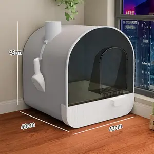Ultimate Odor-Free Enclosed Cat Litter Box with Smart Features Does not apply