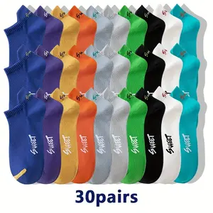 10/30 Pairs of Printed Socks, Comfortable and Breathable Socks, Women's Socks