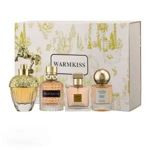WARMKISS Perfume set | 50ml+30ml*2+25ml | 4-piece luxury fragrance collection | ranging from sweet and girly scents to cool and elegant white tea | warmkiss woman | long lasting floral | Women's Fresh Fragrance Set |  great holiday gift