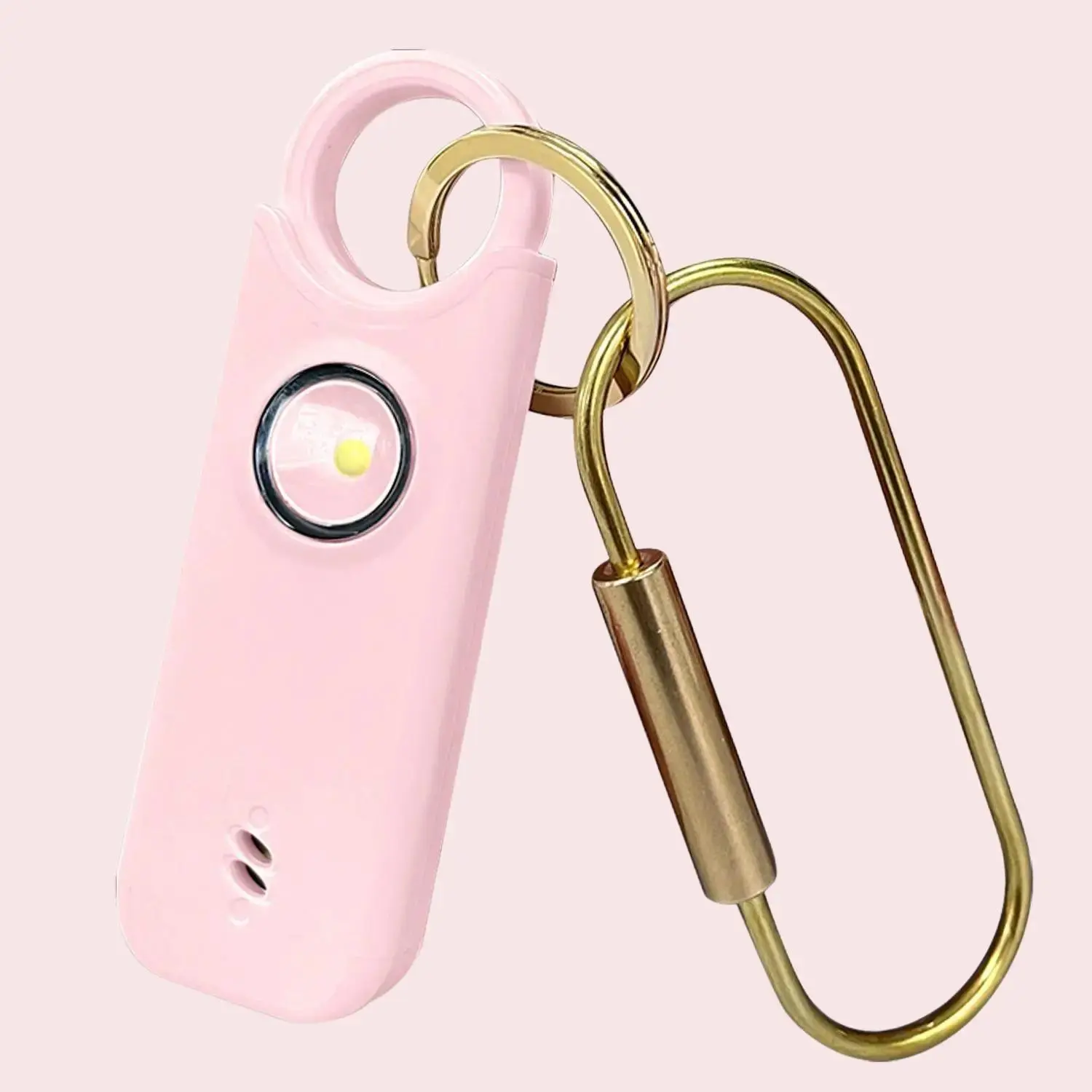 135dB Compact Unisex Keychain Alarm - Motion Sensor, Sound Siren, LED Light, Anti-Crime Security Device, Self-Defense Tool for Runners, Walkers; Includes Batteries