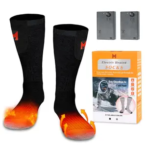 MRAWARM Heated Socks for Men Women, Battery Heated Socks, Electric Heating Socks for Men Women Camping Fishing Cycling Skiing Skating Hunting Hiking