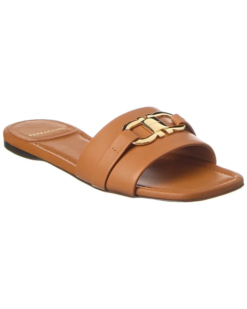 Ferragamo Leah Ornament Leather Sandal