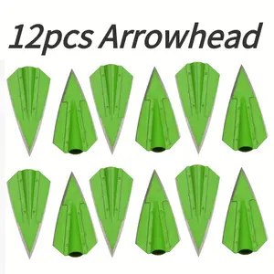 12-Piece Set of Oversized Blade Arrows Compatible with 8mm shafts Lightweight design for stable flight Ideal for training purposes
