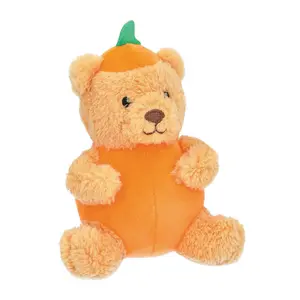 6" Halloween Brown & Orange Jack-O'-Lantern Bears - 12 Pc.