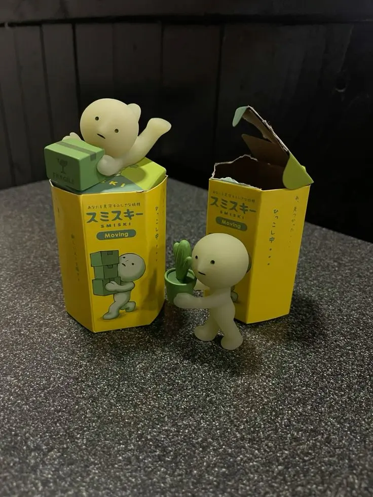 Smiski Series Limited-Edition Collectible Figurines - Desktop, Computer Decor Accessories