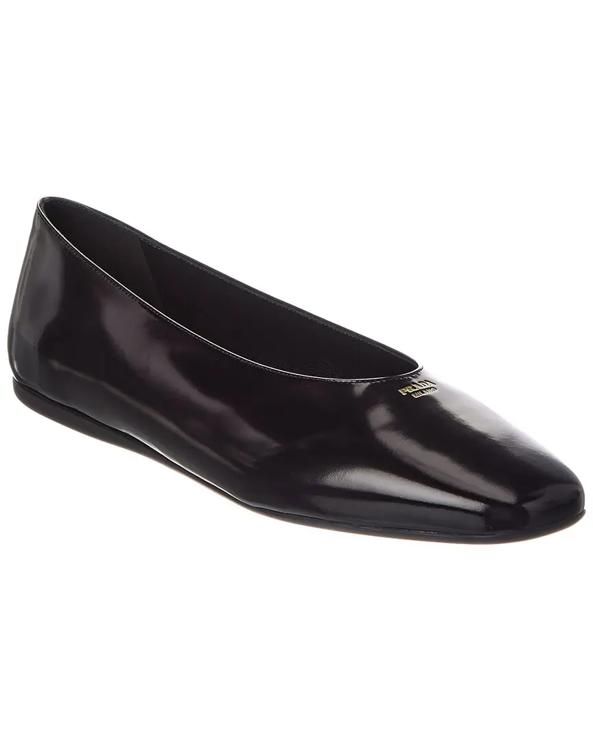 Prada Leather Ballerina Flat