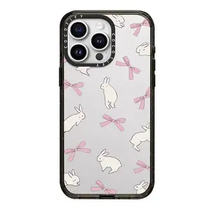 Rabbit Ribbon Case for Apple iPhone 17 Pro Max, Trendy Brand 13, 14 Pro Protective Cover, 16 Shockproof