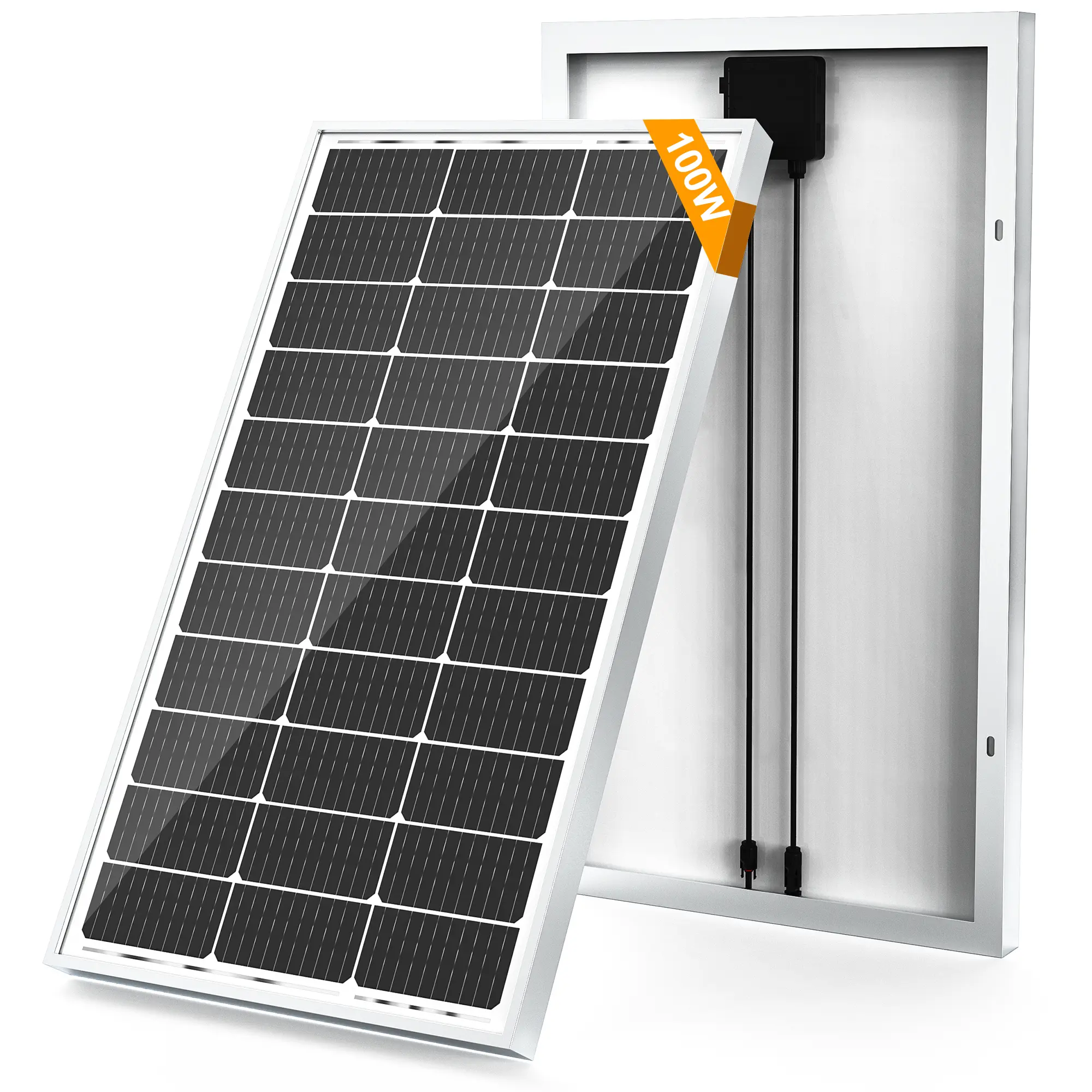 SOLPERK 100 Watt Solar Panel 12 Volt upgrade, 100W Solar Panel High-Efficiency Monocrystalline Solar Panels for Home, RV, Camping, Marine, Rooftop, Off-Grid Applications Outdoorfun dealsforyou