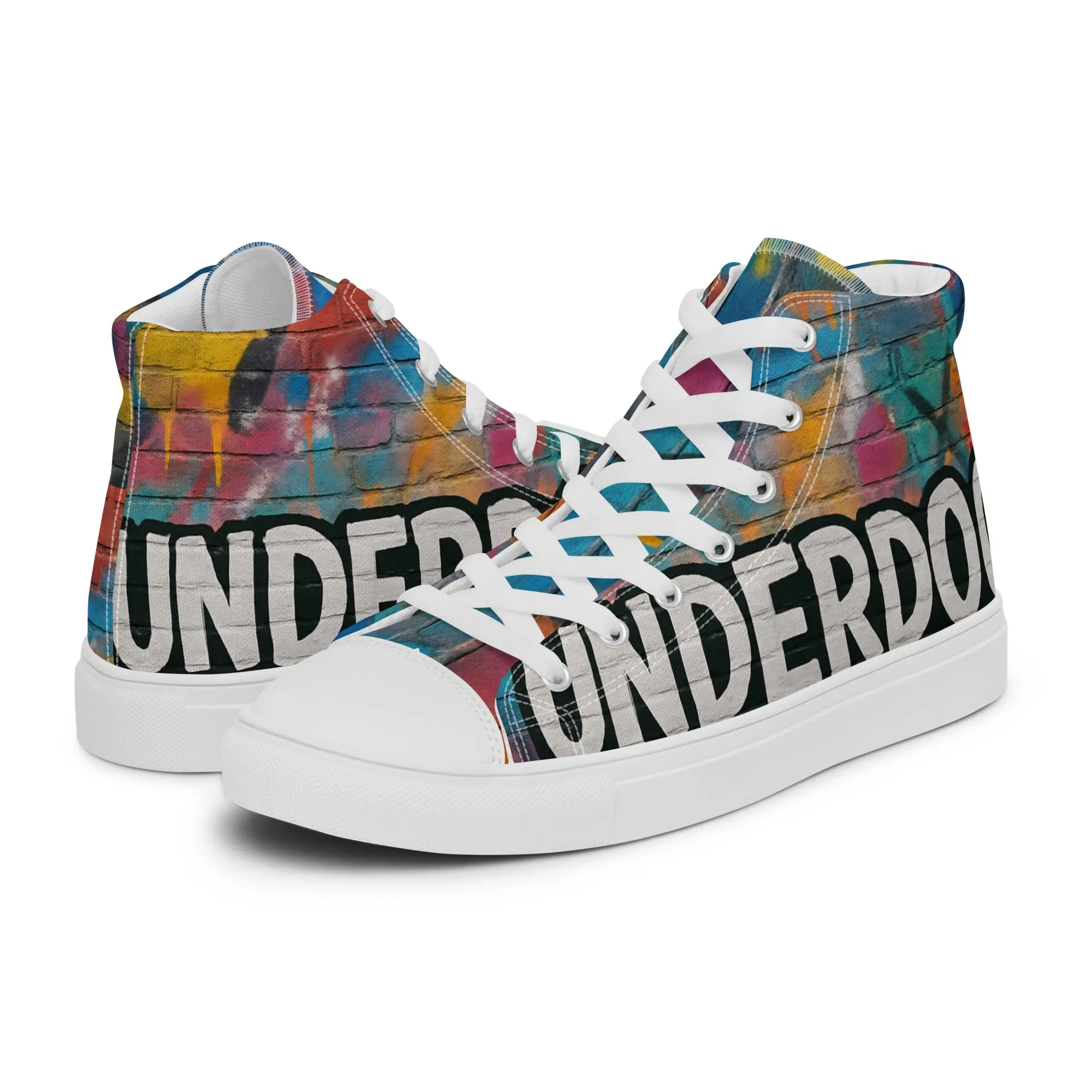 4th String Apparel Underdog Men’s high top canvas shoes