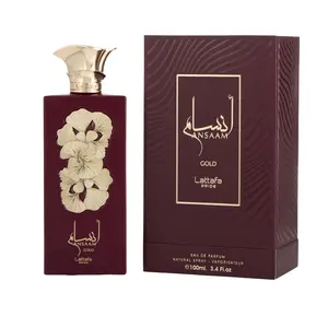 Lattafa Ansaam Gold Perfume Spray 3.4 fl.oz for Women Fragrance Scent Eau De Parfum Aroma Cologne Cosmetic Scented Pack