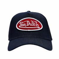 Dark Denim with Red & White Logo Trucker Hat