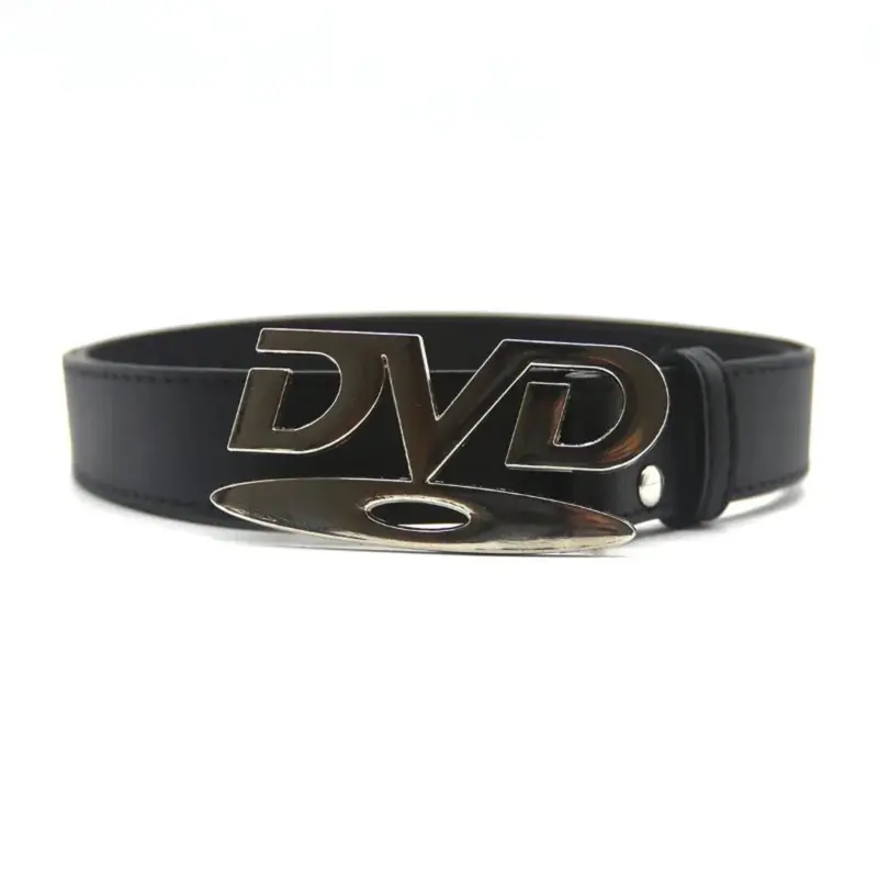 Unisex Nostalgic Design DVD Buckle Belt Men Women Decoration Paired with Jeans Belt Versatile White Black Design Sense Belt Casual Style Belts Casual Belt Pu Leather Belt