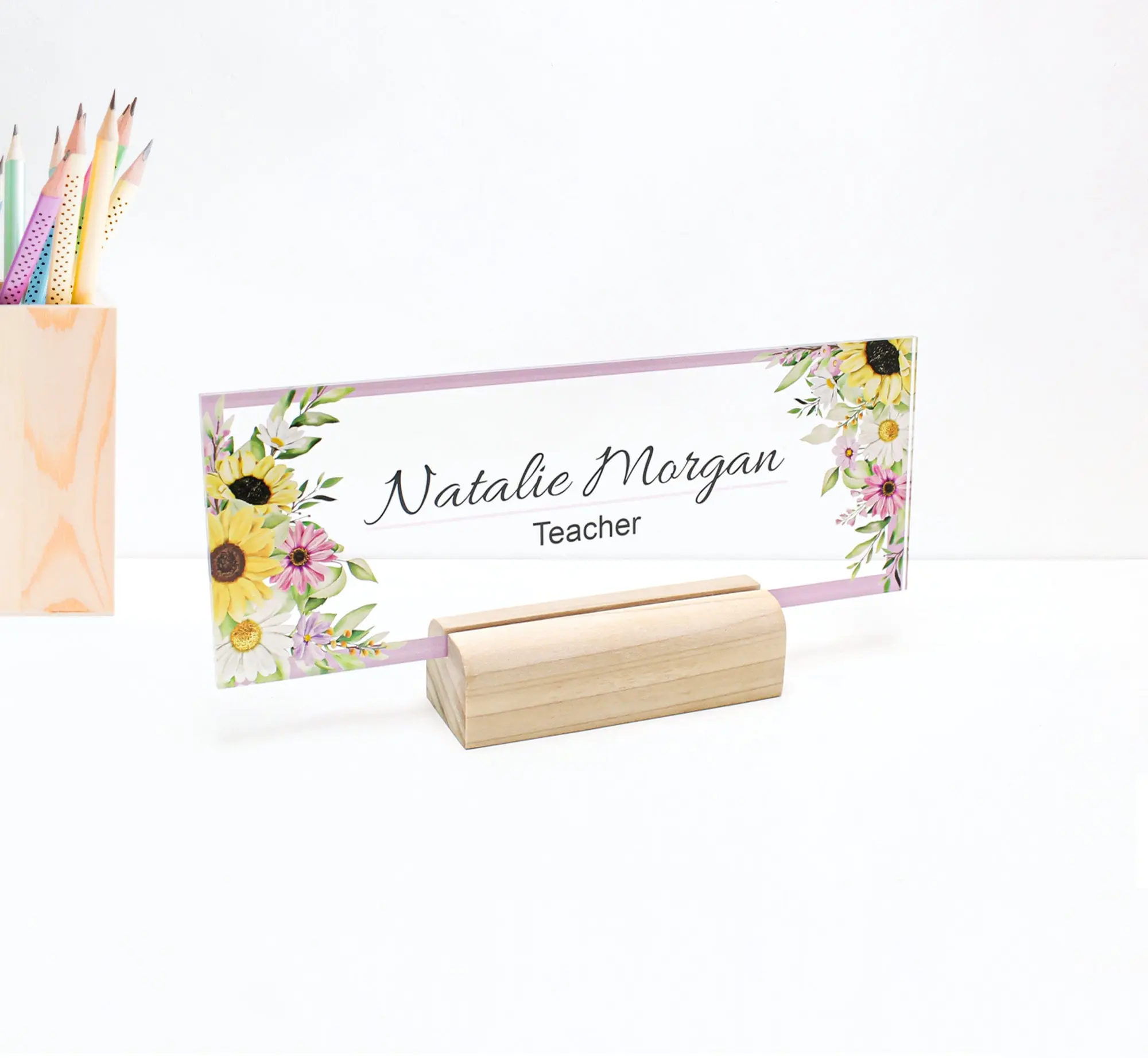 Personalized desk name plaque, office plaque, plate with name, custom desk nameplate sign, modern office decor, executive desk name plate