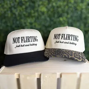 NOT FLIRTING JUST HOT AND TALKING TRUCKER HAT