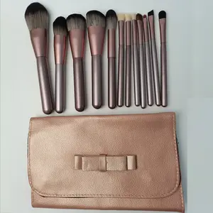 12pcs Makeup Brush Set, Small Grape Design, Full Face Blush Contour Brushes, Beauty Tool Kit, Powder Application Brushes