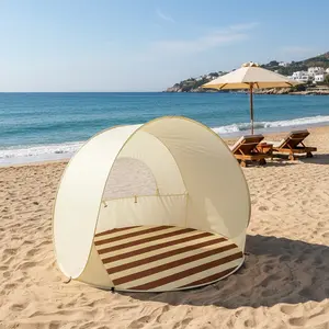 Easy-Setup Portable Beach Tent | UV Protection Sunshade Shelter for Families & Babies | Lightweight Canopy for Camping & Picnics | Durable Polyester | Includes Carry Bag