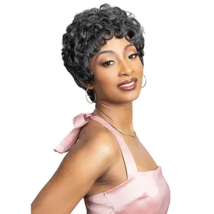 Janet Collection Lavish 100% Virgin Human Hair Silver Full Wig - JAJA