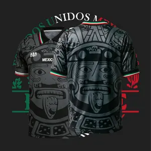 15# Luis Hernández 1998 Mexico National Team Third Kit Black Short Sleeve Retro Soccer Jersey Breathable