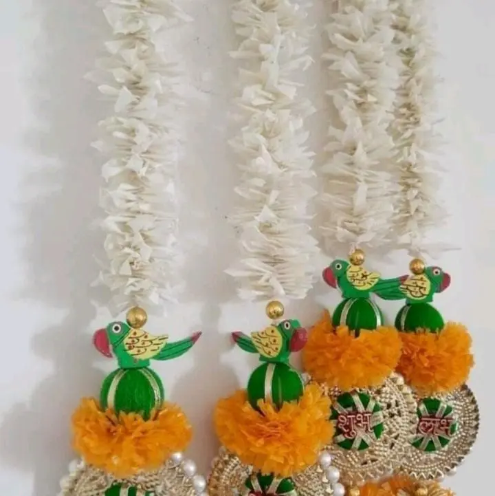 Indian Festival Hanging Ornament Decor, 2-Piece 24-in String Ornaments