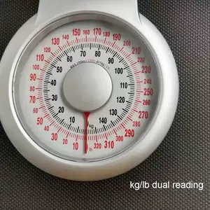 1pc BR808 Mechanical Personal Bathroom Scales, Extra Large Analog Dial Scales, Retro Spring Scales, 150kg/330lb Dual Reading For Hotel Fitness Beauty Salon