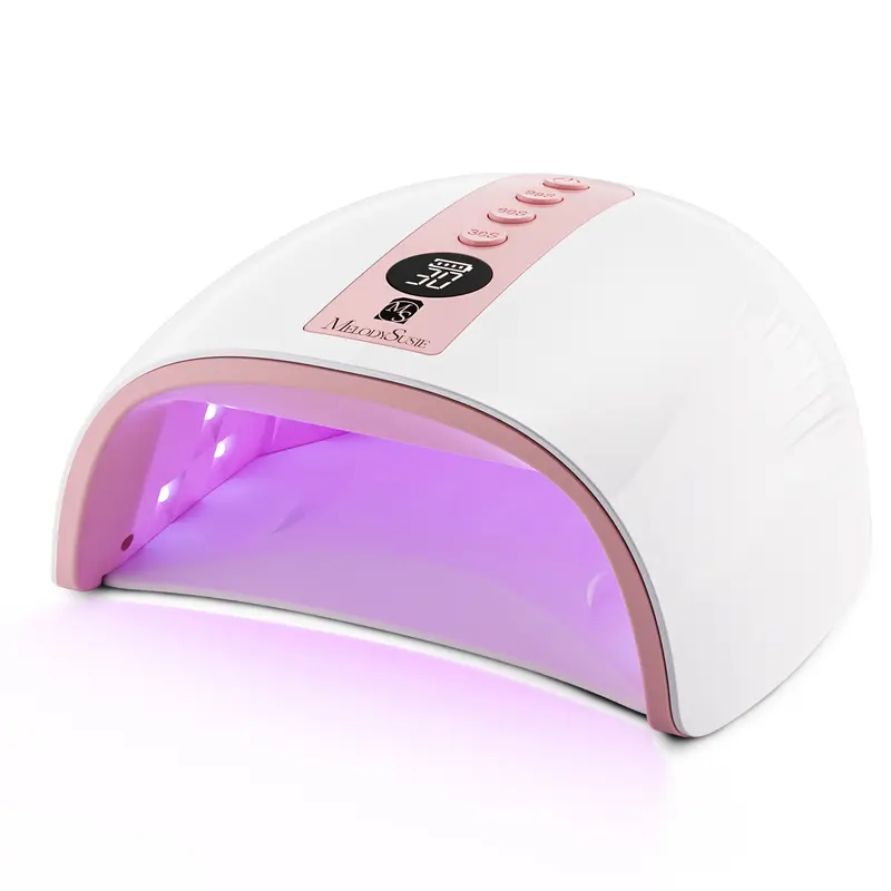 MelodySusie UV LED Curing Nail Lamp, P-PLUS30G Rechargeable Cordless Nail Light for Gel Polish for Salon & Home Use Nail Art, TikTokShopBlackFriday Nail Dryer Lamp Pink
