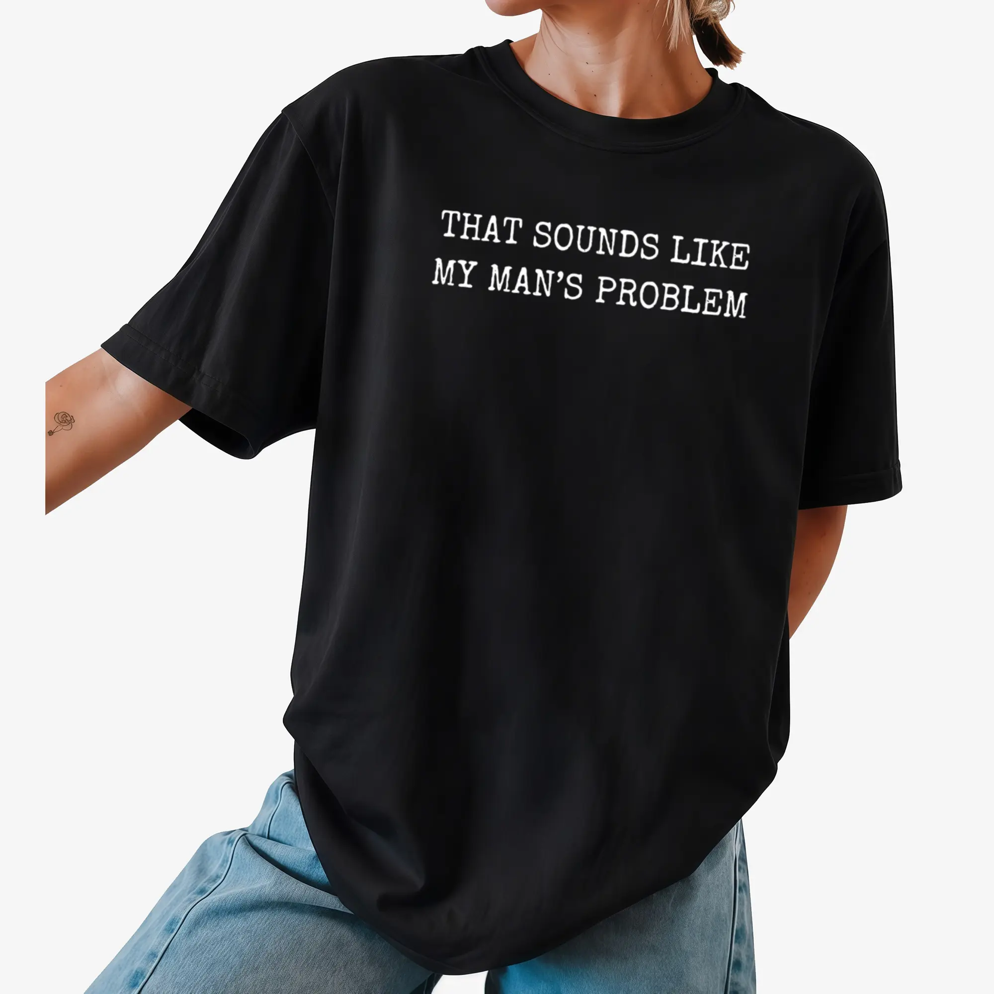 Witty Lighthearted Phrases For Confident Partners T-Shirt Embracing Laid Back Relationship Humor