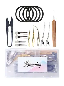 Interlocking Tool for Locs & Sisterlocks - Retighten Tool & Bent-Hook Shape Loc Needle for Maintaining Dreadlocks & Hair Extensions