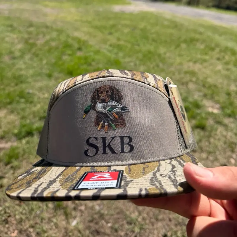 Men’s Camo Hat with Dog Logo