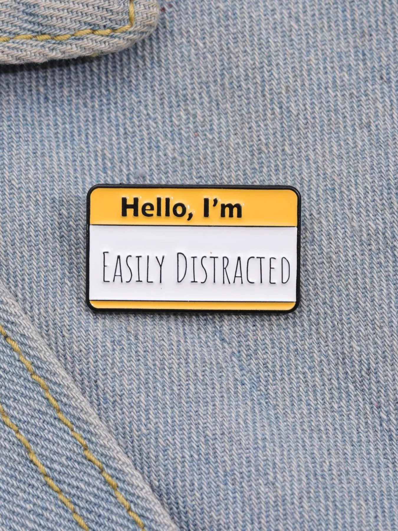 Summer Letter Design Personalized Brooch Pin for Galentine's Party Style, Durable Textured Slogan Enamel Pin Suitable for Backpacks, Jeans, Scarves, H