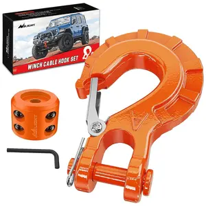 Nilight 3/8 inch Grade 70 Winch Hook Orange