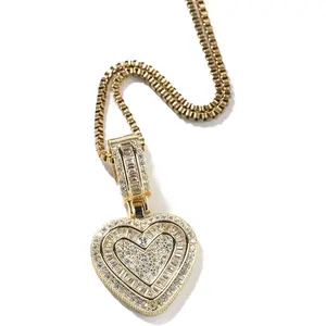 YL Heart Statement Necklace – Hip Hop Inspired Street Style for Men & Women