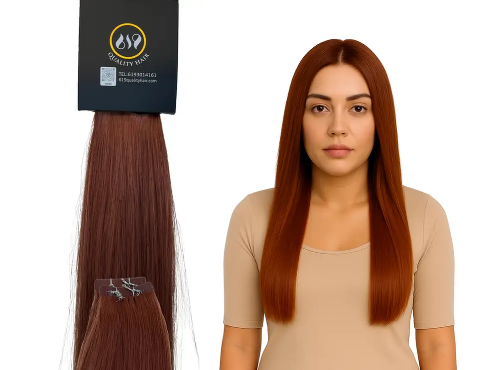 True Copper Tape-In Extensions