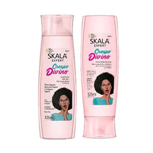 AvitaSen Skala Expert Kit Shampoo e Condicionador Crespo Divino, 2 x 325ML - Ideal for Wavy & Curly Hair Types