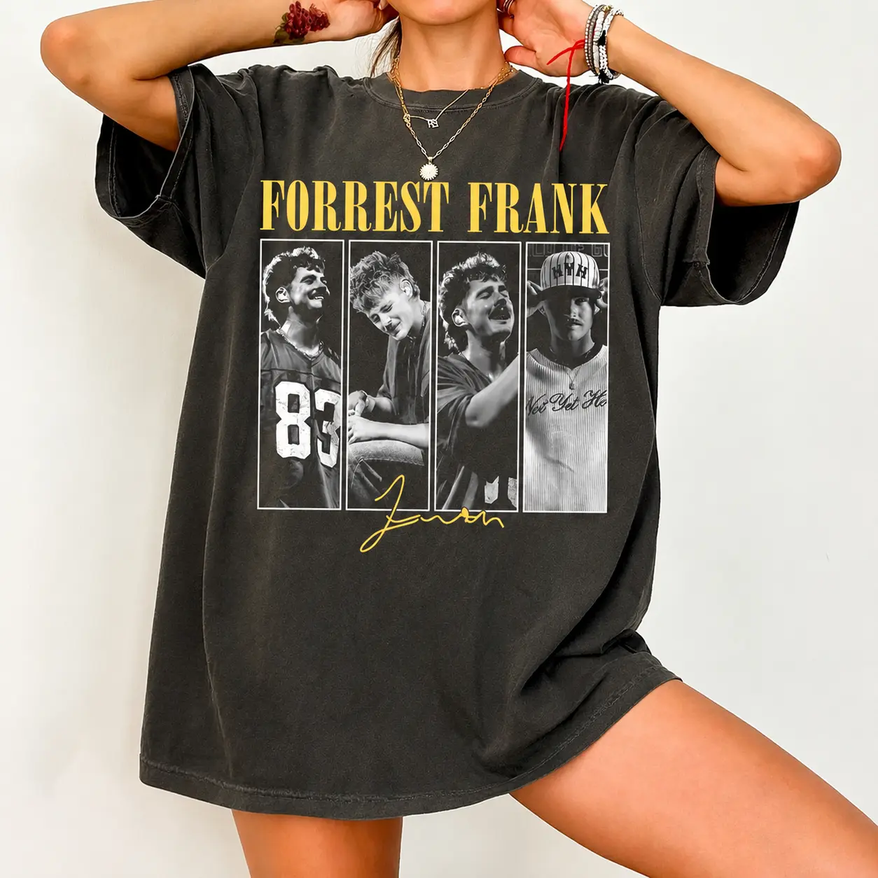 Vintage Forrest Frank Graphic Tee, Retro Singer Band Shirt, Music Lover Gift, Child of God Aesthetic, Trendy Oversized Comfort Colors Shirt