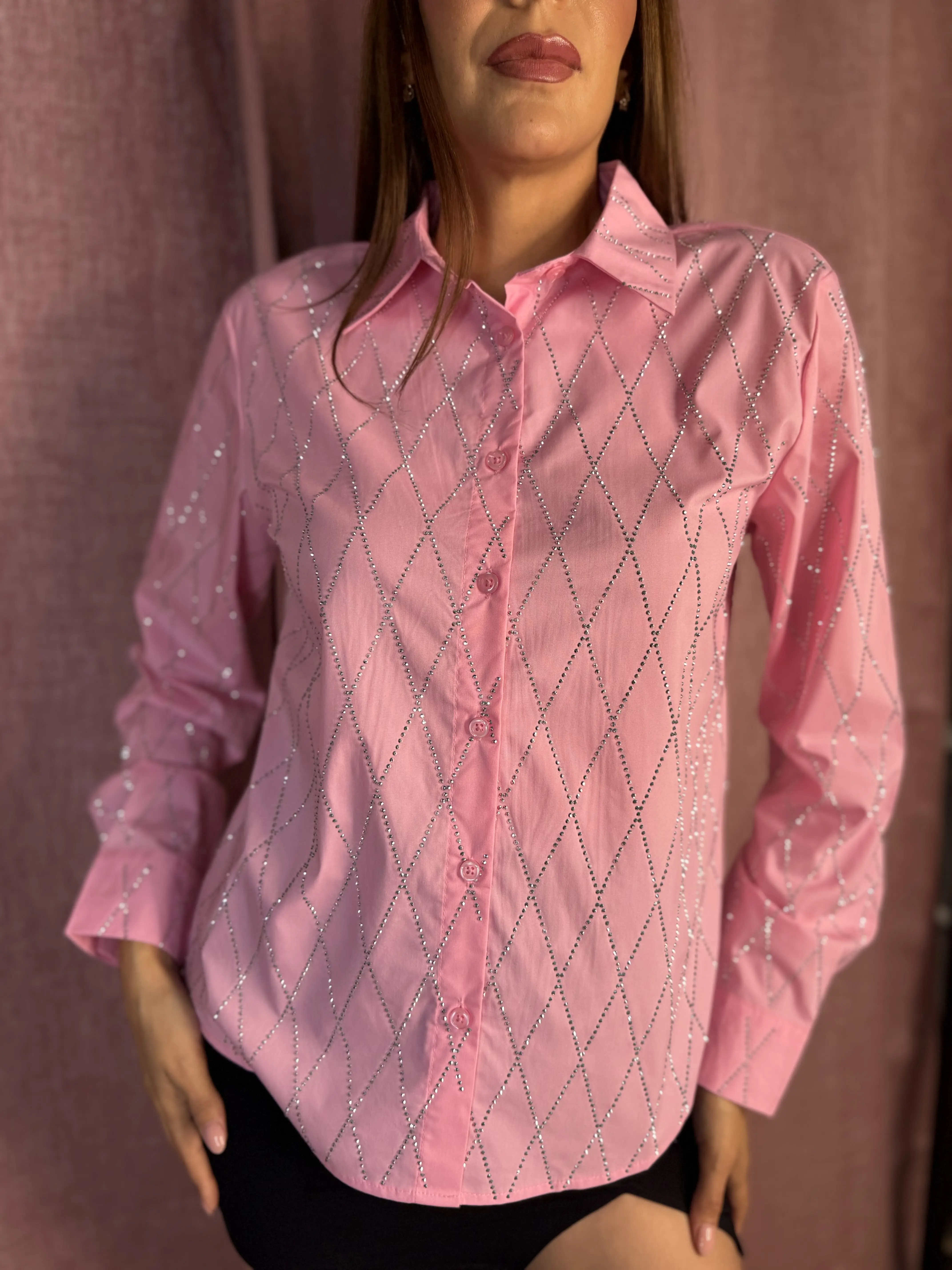 Blanca's Rhinestone Long Top