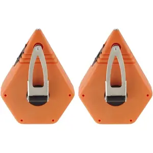 P100 (Pack of 2) Octoganal Chalk Line Reel, 1.5mm String, 2-4-Ounce Capacity, 100-Foot