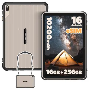 Ulefone Rugking Pad 2 Pro 4G Rugged Tablet(Built-in eSIM), Android 16, 16GB+128GB/256GB Octa Core, 10200Ah 10.1" Corning Display 600nits Brightness, 48MP+8MP Dock Charging, IP68/69K, BT5.2 - Black Rugged Pad