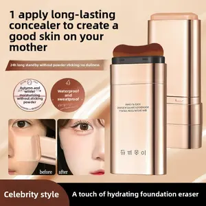 Get that flawless, natural look with this Korean Double-Ended Concealer & Foundation Stick! Smooth application, no caking, waterproof, sweat-proof, and long-lasting—perfect for that effortless “no-makeup” makeup vibe.