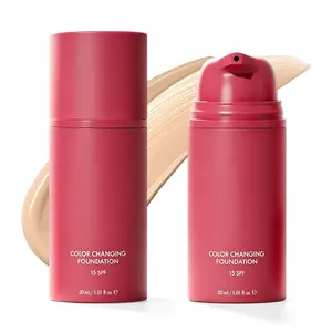 Color Changing Foundation – Shade Matching Liquid Makeup, SPF, 24H Wear, Vegan