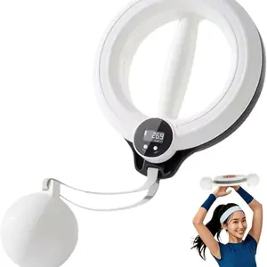 Weighted Hoop, Training Arm Strength Ring, Lightweight Portable Design Smart Waist Exercise, 360 Degree Rotating Fitness Gear for Hand Cranked Upper Body Workout, 48x6.3 Inches