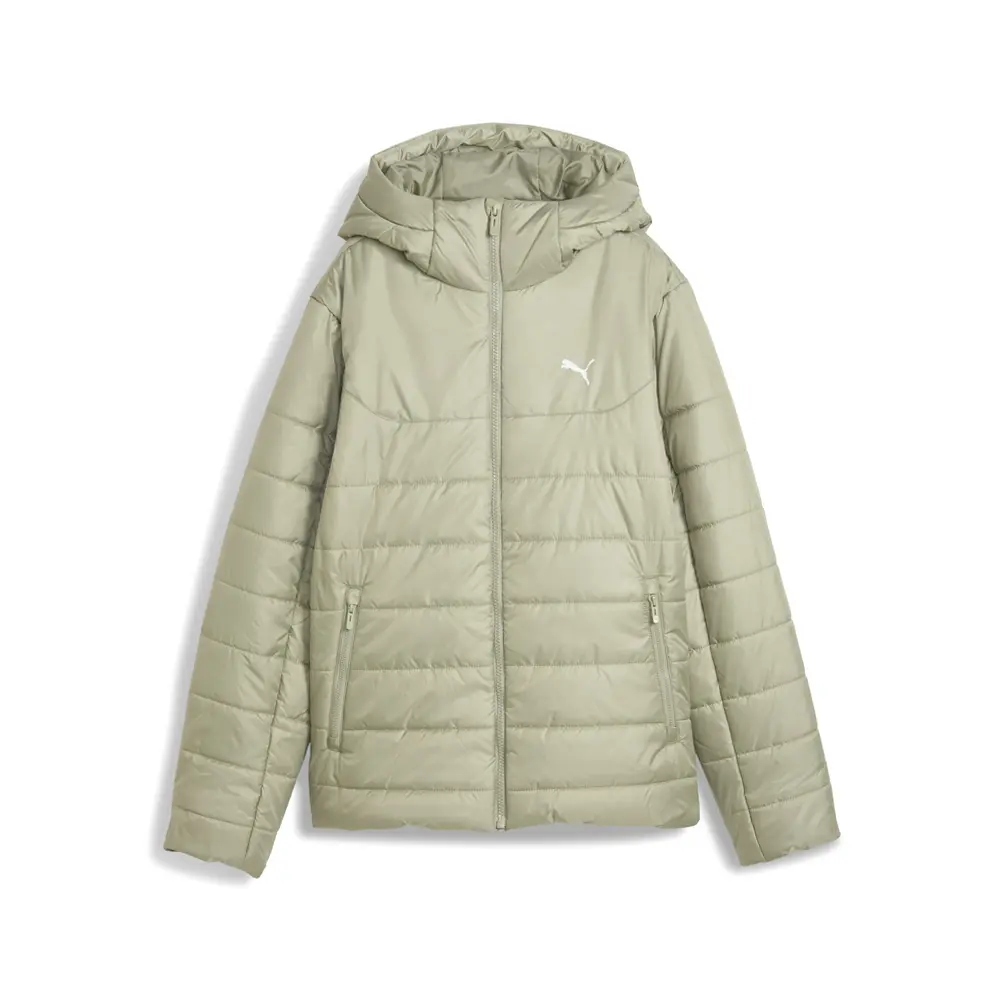 PUMA Womens Essentials Insulated Jacket Athletic Outerwear Casual - Green